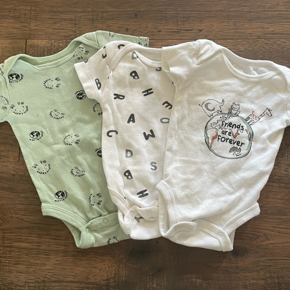 Unisex baby onesies
